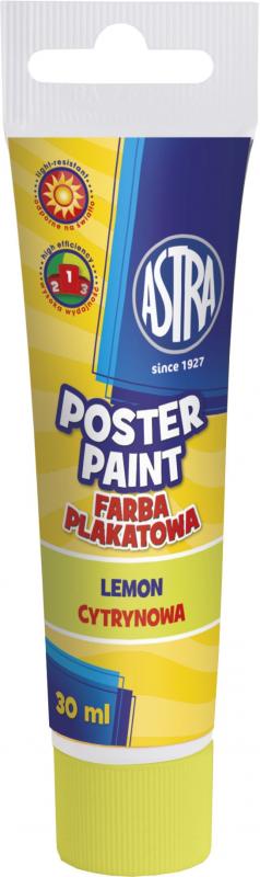 FARBA PLAKATOWA ASTRA TUBA 30ML CYTRYNOWE