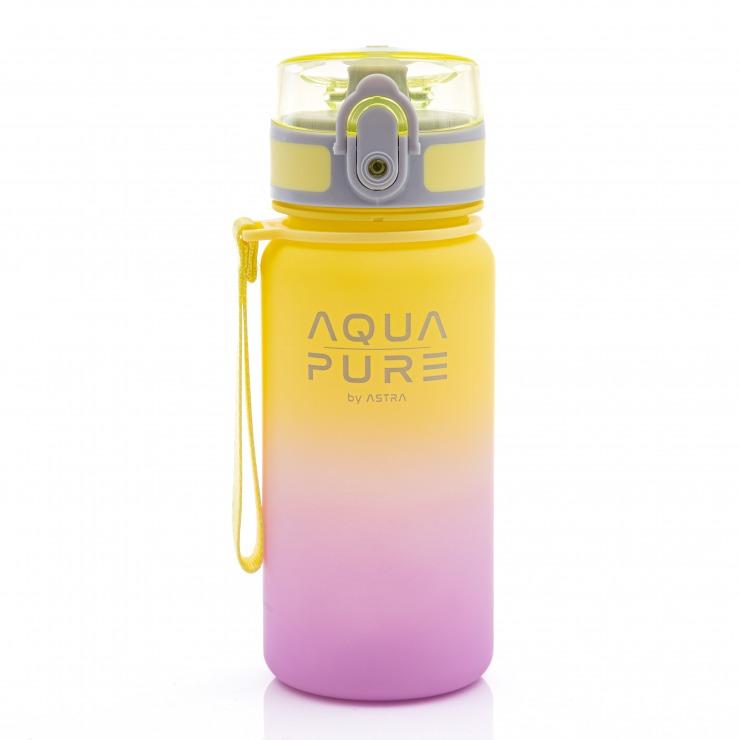 BIDON AQUA PURE BY ASTRA 400 ML - YELLOW/LAVENDER