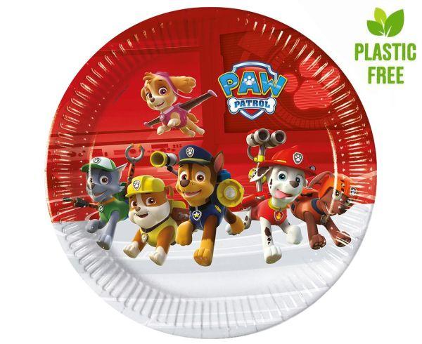TALERZYKI PAP.PAW PATROL READY FOR ACTION 23CM/8SZT