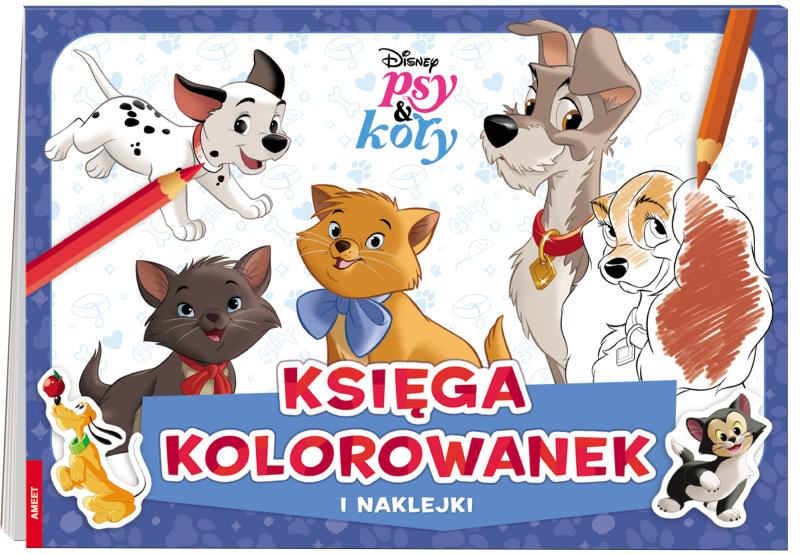 KSIĄŻECZKA DISNEY PSY & KOTY KSIĘGA KOLOROWANEK