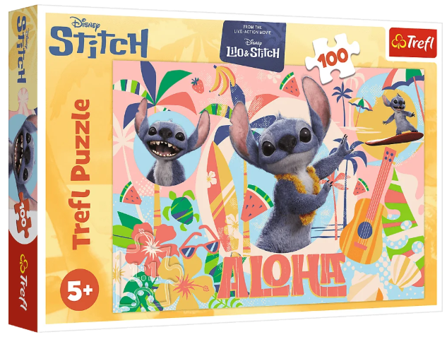 PUZZLE 100 TREFL STITCH I PRZYJACIELE W AKCJI