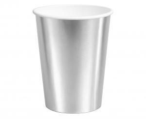 KUBECZKI PAPIEROWE SREBRNE 250ML A/6