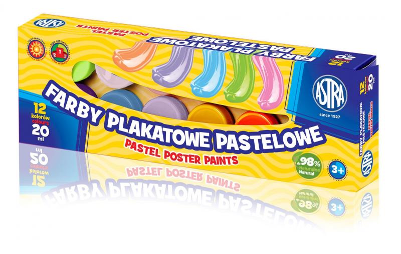 FARBY PLAKATOWE 12/20ML ASTRA PASTELOWE