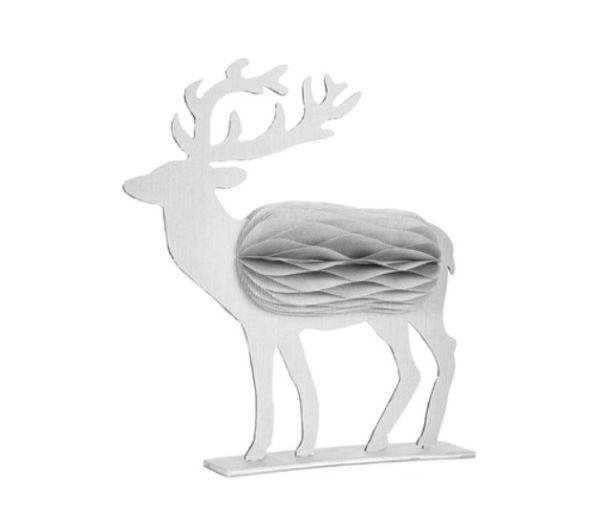 DEKORACJA Z PAPIERU RENIFER 30 CM
