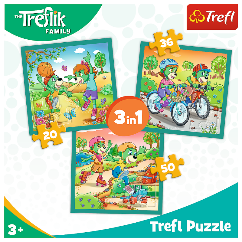 PUZZLE 3W1 TREFL POZNAJ TREFLIKI