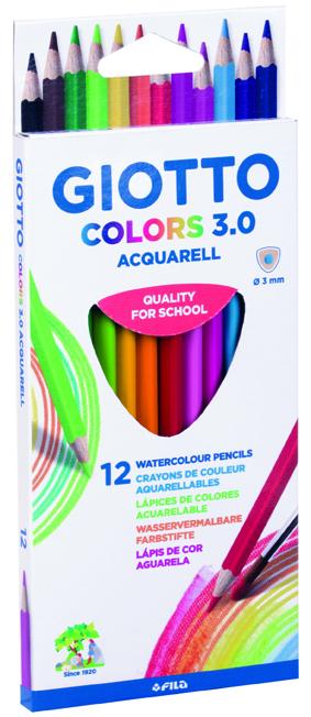 KREDKI 12 COLORS GIOTTO AQUARELL 3,0