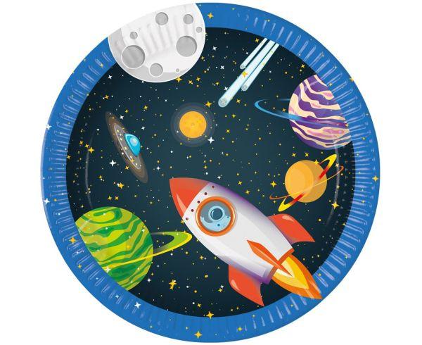 TALERZYKI PAP. ROCKET SPACE NEXT GENERATION 23CM A8