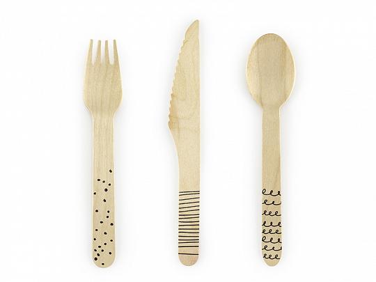 SZTUĆCE DREW.CZARNY 16CM