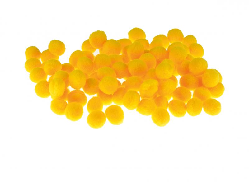 POMPONY ŻÓŁTE 10MM BREWIS