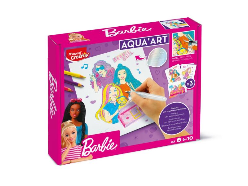 OBRAZY AKWARELOWE BARBIE