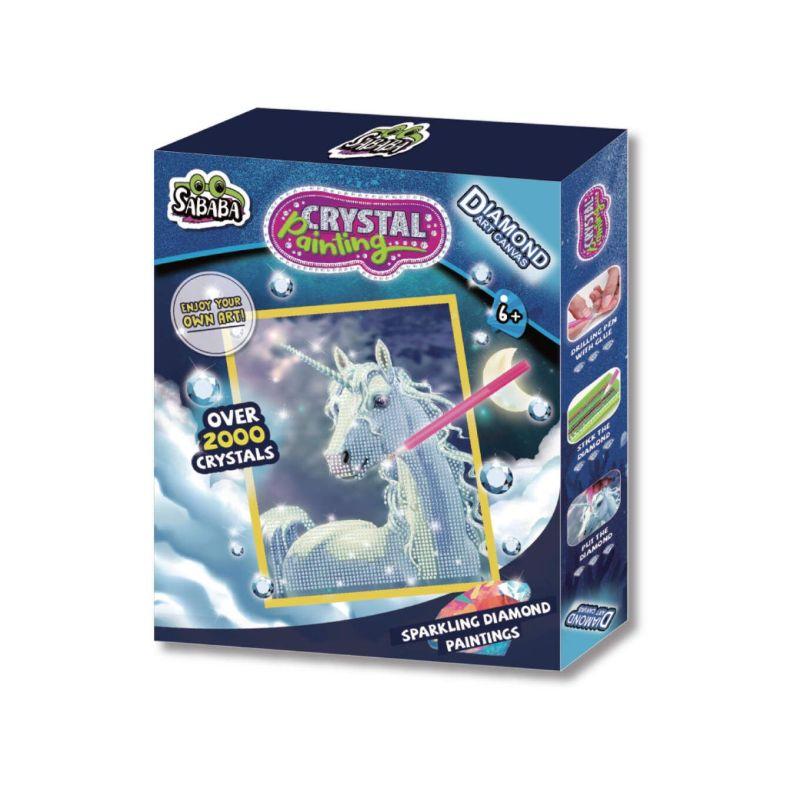 ZESTAW KREATYWNY STWÓRZ SWÓJ DIAMENTOWY OBRAZ UNICORN STRIGO