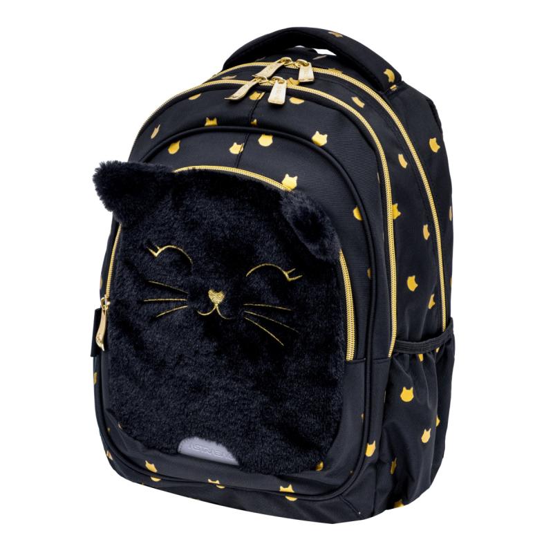 PLECAK ASTRABAG FLUFFY KITTY BLACK,