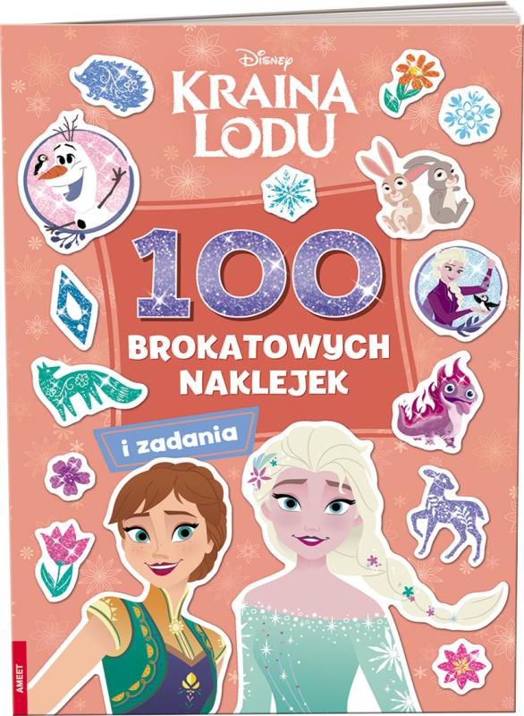 KSIĄŻECZKA KRAINA LODU. 100 BROKATOWYCH NAKLEJEK