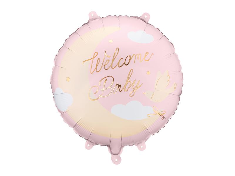 BALON FOLIOWY PASTYLKA WELCOME BABY 35X35CM