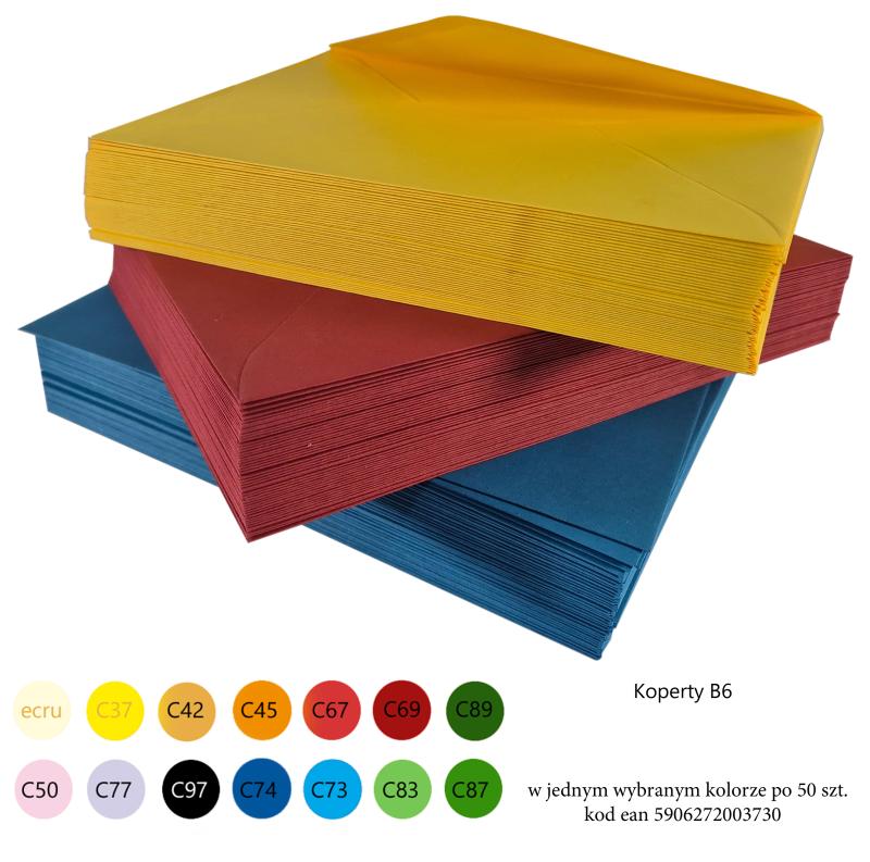 KOPERTA KOLOR B6 100G A50