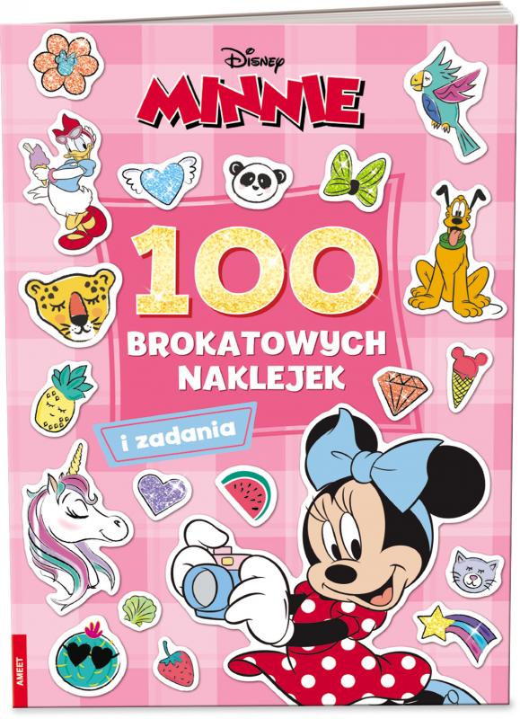 KSIĄŻECZKA MINNIE. 100 BROKATOWYCH NAKLEJEK