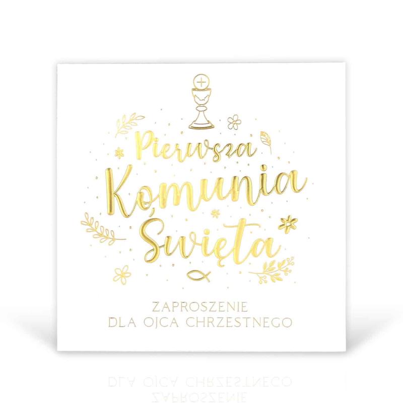 ZAPROSZENIA KWADRAT LUX A10 KOMUNIA KOTEK