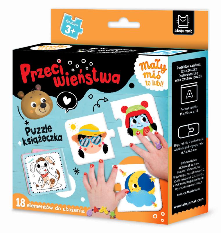 KSIĄŻECZKA MAŁY MIŚ TO LUBI! PRZECIWIEŃSTWA UKŁADANKI+KSIĄŻECZKA 3+