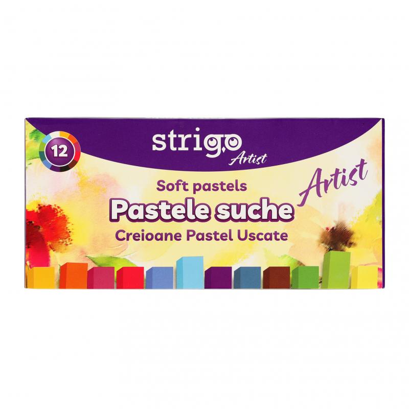 PASTELE SUCHE 12 KOLORÓW STRIGO