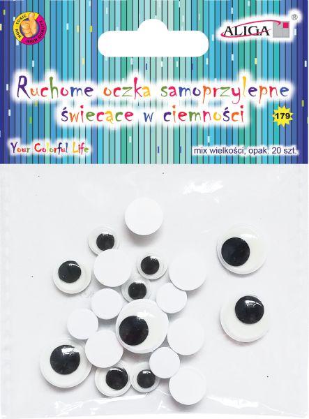 OCZY RUCHOME MT-6422 (179) ŚWIECĄCE W CIEMNOŚCI MIX A20