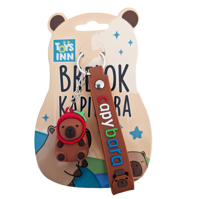 BRELOKI KAPIBARA MIX WZORÓW