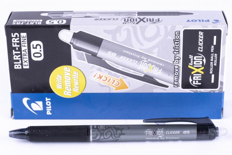 PIÓRO KULKOWE PILOT FRIXION CLICKER 0,5 CZARNE