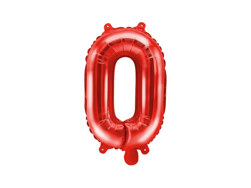 BALON FOLIOWY LITERA O 35CM CZERWONY