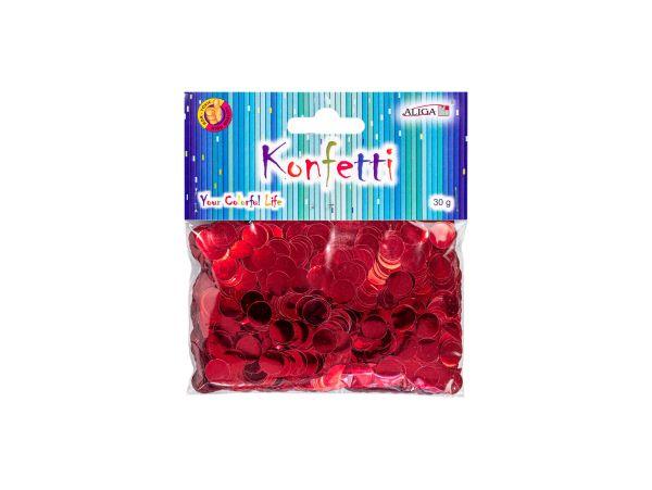 KONFETTI KN-3461 CZERWONE 10MM 30G WALENTYNKI