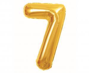 BALON FOLIOWY B&C CYFRA 7 ROYAL GOLD