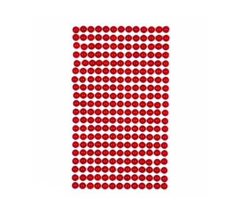 PERŁY SAMOPRZYLEPNE A/260 6MM RED