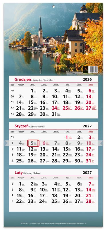 KALENDARZ TRÓJDZIELNY 2027