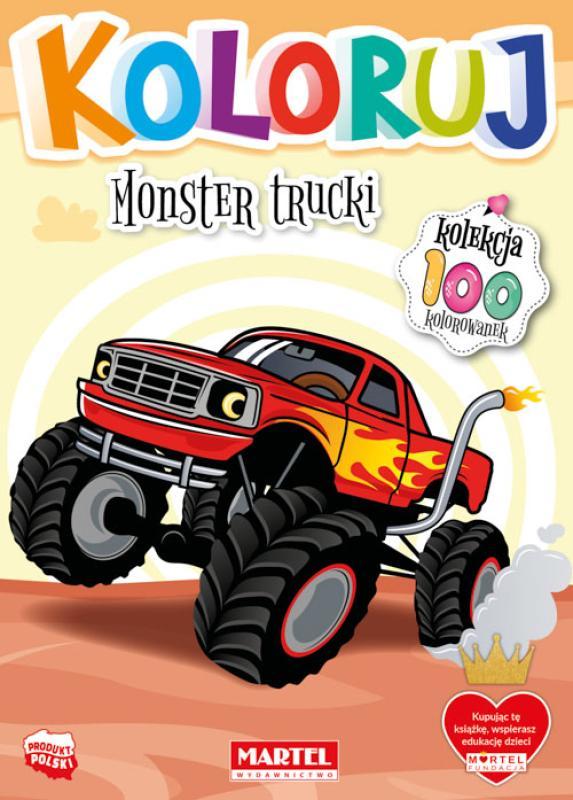 KSIĄŻECZKA KOLORUJ - MONSTER TRUCKI