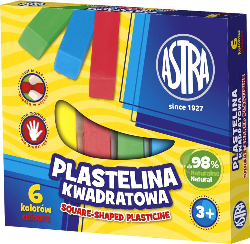 PLASTELINA 6 ASTRA KWADRATOWA