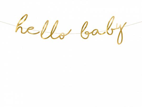 BANER LITTLE STAR-HELL BABY KOL.ZŁOTY