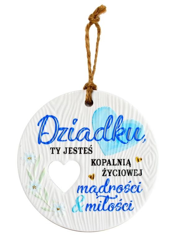 ZAWIESZKI CERAMICZNE DZIADEK I BABCIA