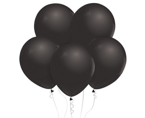 BALONY BEAUTY&CHARM METALIKI CZARNE 12' A'10