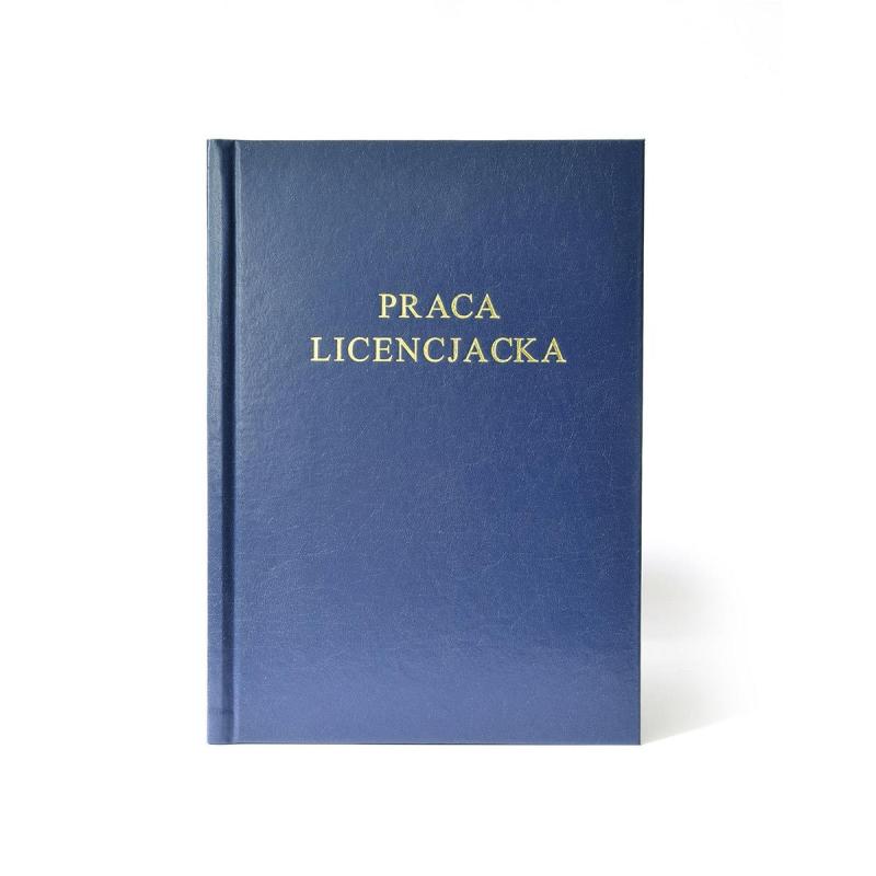 OKŁADKI KANAŁOWE ARGO AA PRACA LICENCJACKA GRANATOWY PRESTIGE