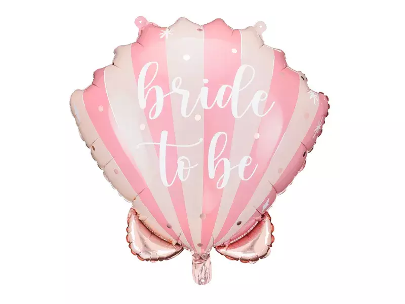 BALON FOLIOWY MUSZELKA BRIDE TO BE 52X50CM MIX