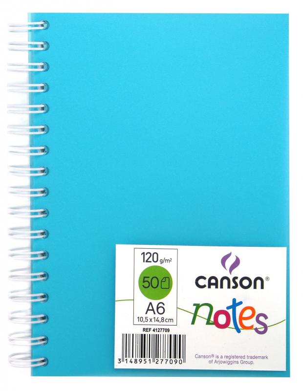 NOTES A6 PP CANSON 120G NIEBIESKI