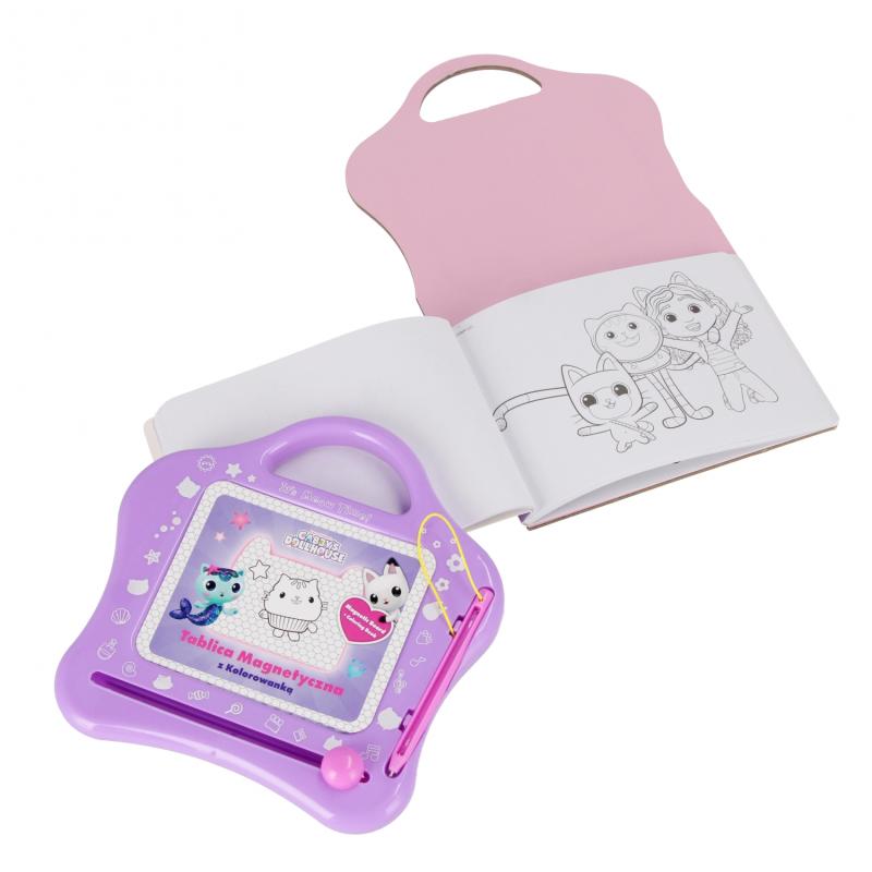 TABLICA MAGNETYCZNA Z KOLOROWANKĄ GABBYS DOLLHOUSE