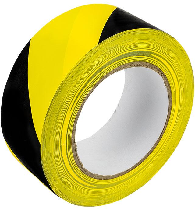 TAŚMA OSTRZEGAWCZA CZARNO-ŻÓŁTA GRAND 48x50M