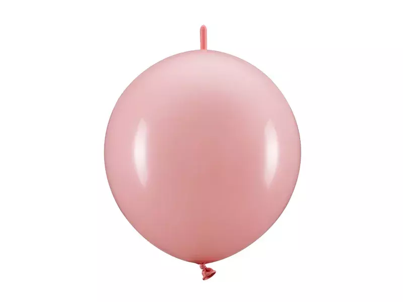 BALONY Z ŁĄCZNIKIEM 33CM JASNY RÓŻ