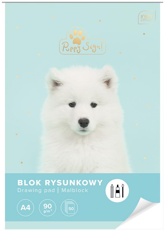 BLOK RYSUNKOWY A4/50 90G UV PUPPY SIGN INTERDRUK