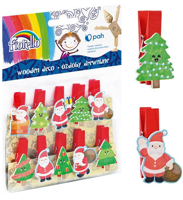 OZDOBY DREWNIANE GR-WD699 SPINACZ MIKOŁAJ/CHOINKA A10 FIORELLO
