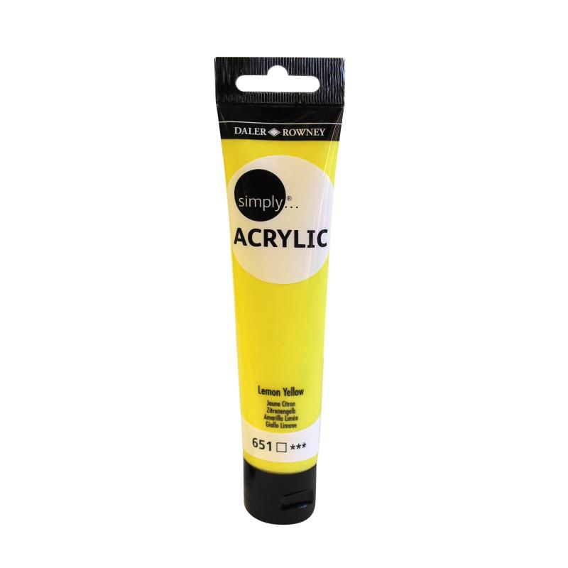 FARBA AKRYLOWA 75ML LYRA LEMON YELLOW