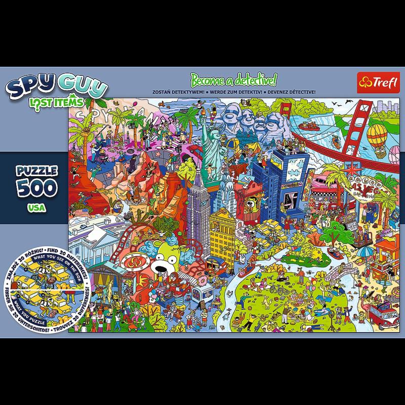 PUZZLE 500 TREFL SPY GUY LOST ITEMS USA