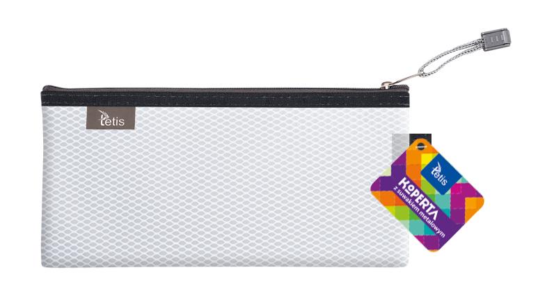 KOPERTA 24X12CM Z SUWAKIEM METALOWYM BIAŁA