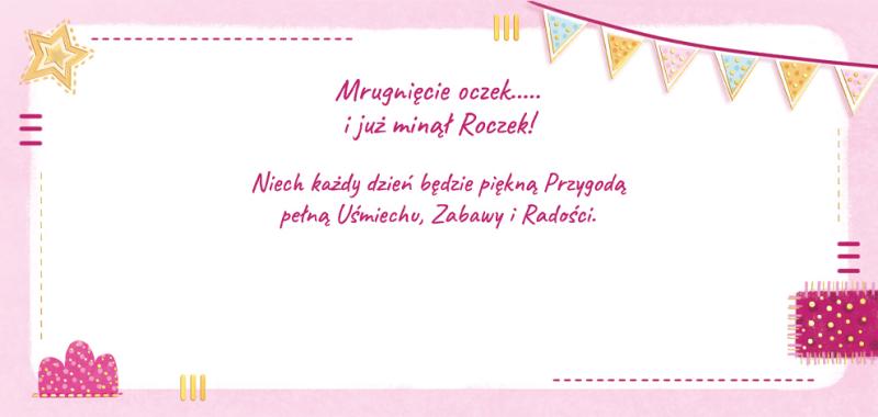 KOPERTA ROCZEK KONIK NIEBIESKI / RÓŻOWY