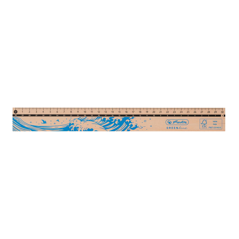 LINIJKA DREWNIANA 30CM GREENLINE FSC RM