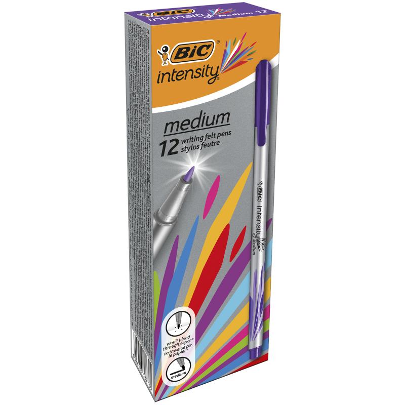 CIENKOPIS BIC MEDIUM FIOLETOWY 12SZT